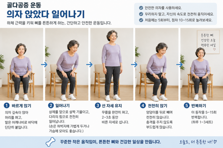 골다공증 운동 이렇게만 하세요